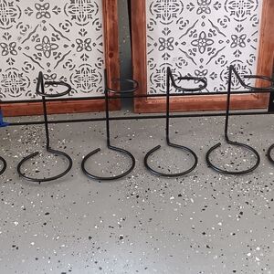 Hobby Lobby Gray Wall Decor Panel & 6 Bottles Wine Rack